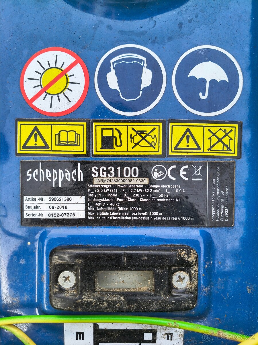 Elektrocentrála scheppach - 3
