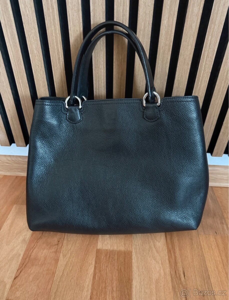 Kožená kabelka Emporio Armani - 3
