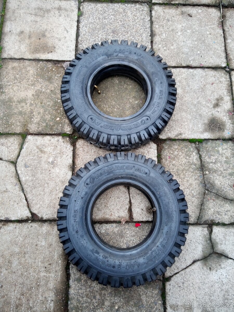 Nové pneu 4.00x8 - 3