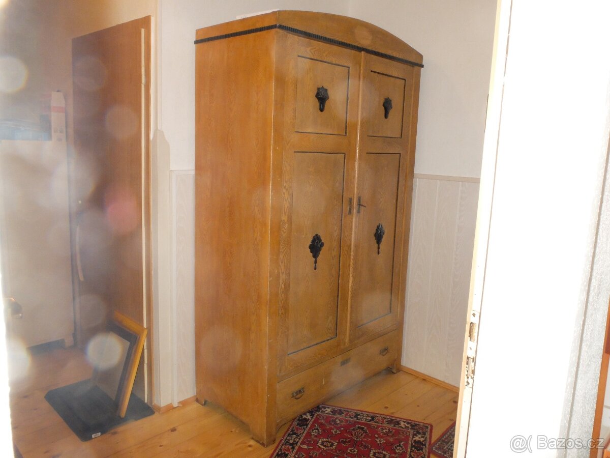 Secesní starožitná velká skříň 1900....118x205x61cm - 3