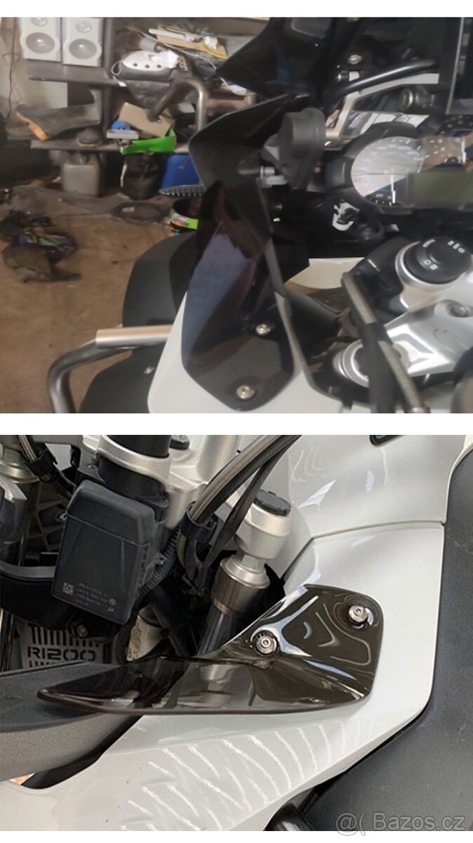 Plexi deflektory čiré BMW R1200GSA (1250 GSA) - 3