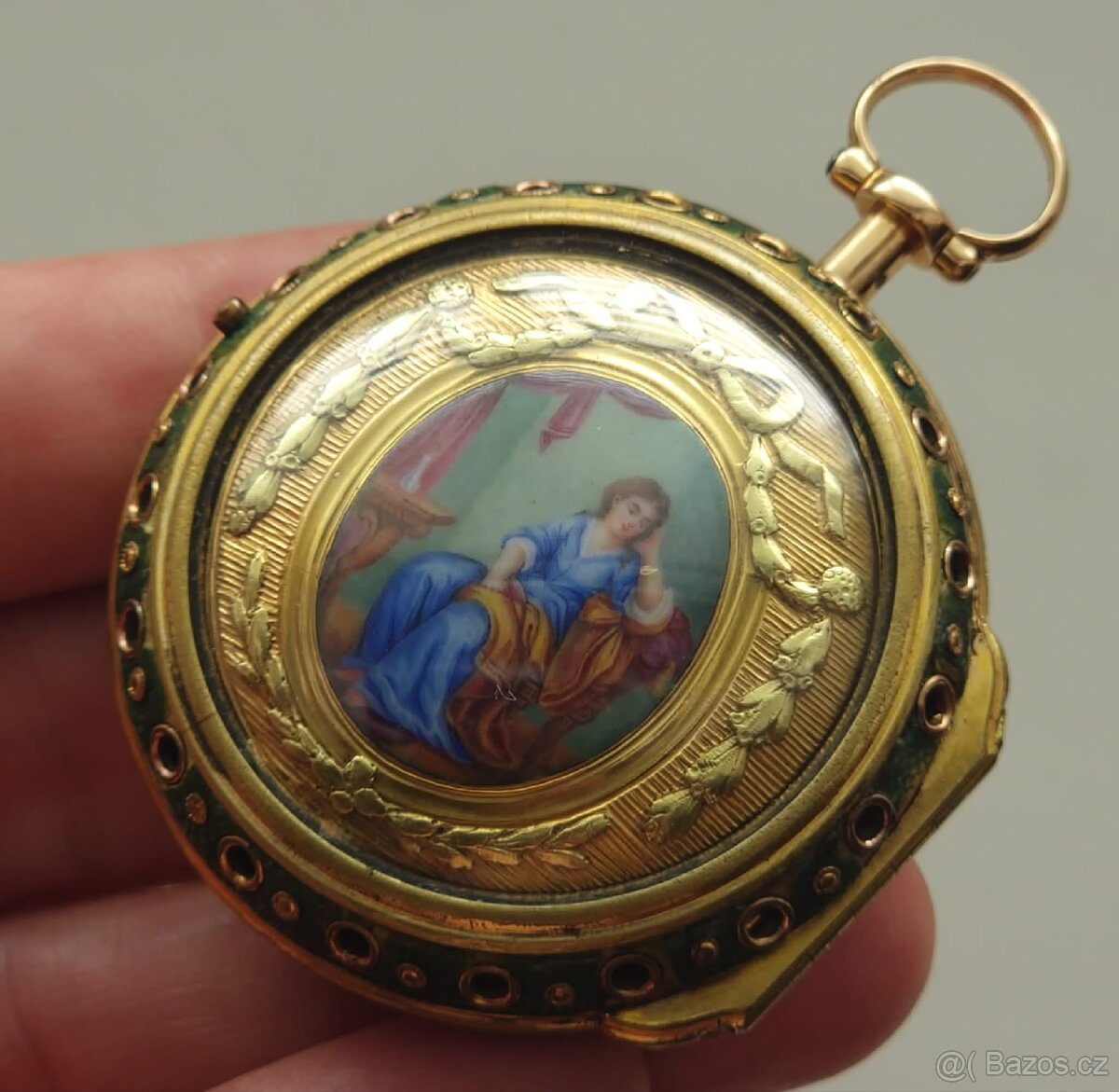 Zlaté kapesní hodinky špindlovky - 3