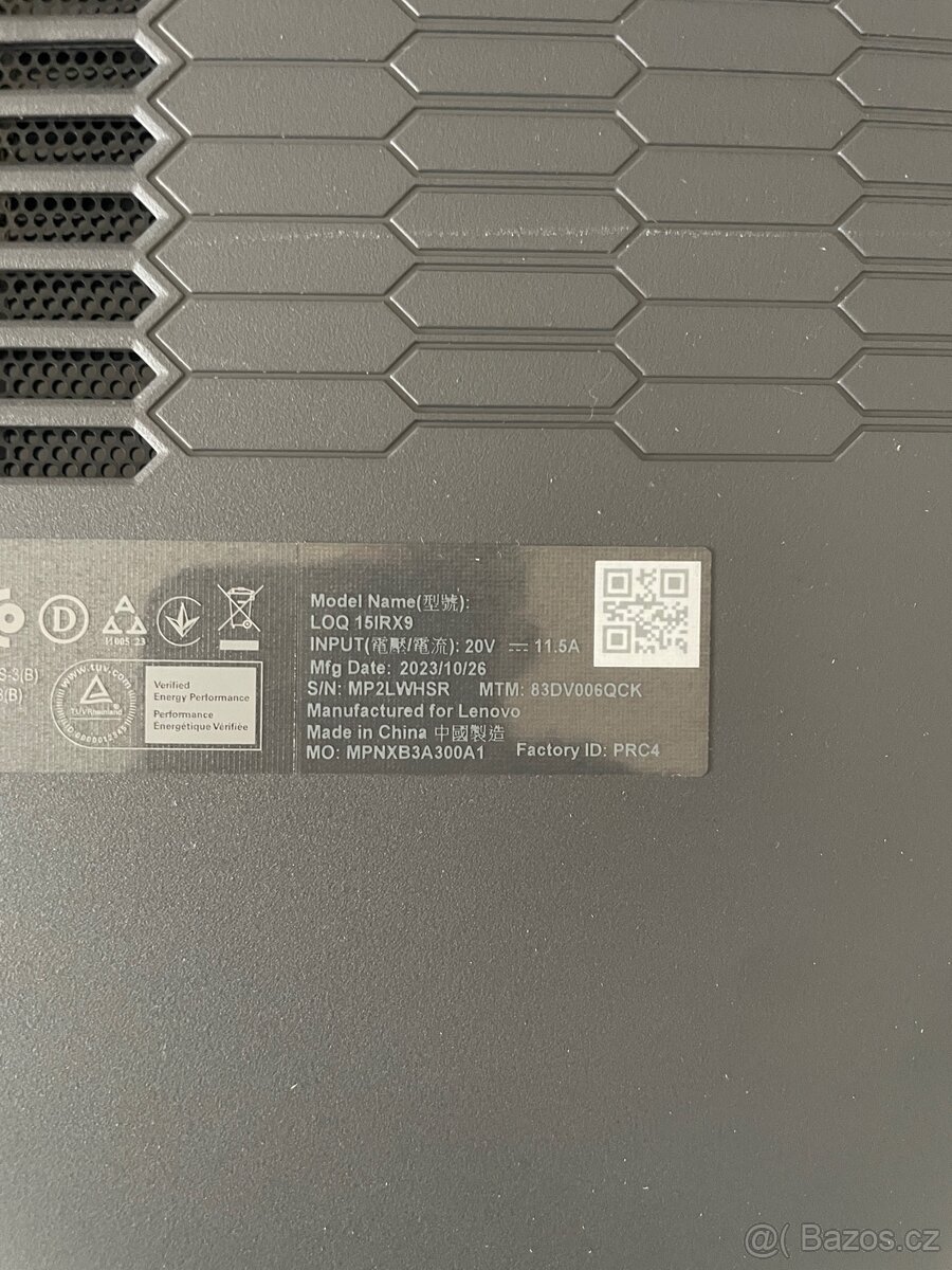 Herní notebook Lenovo LOQ 15IRX9 (83DV006QCK) - 3