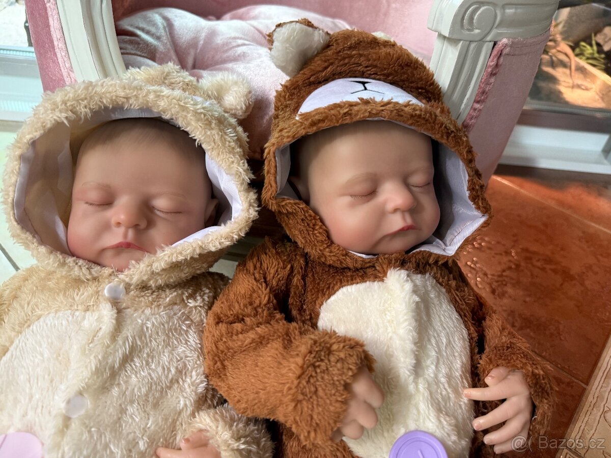 Realistická Reborm miminka dvojčátka - 3