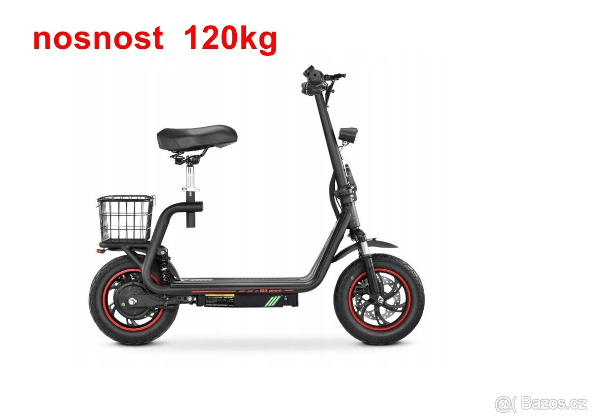 Skládací elektrická koloběžka 750W 13Ah Lithium, 12“ kola - 3