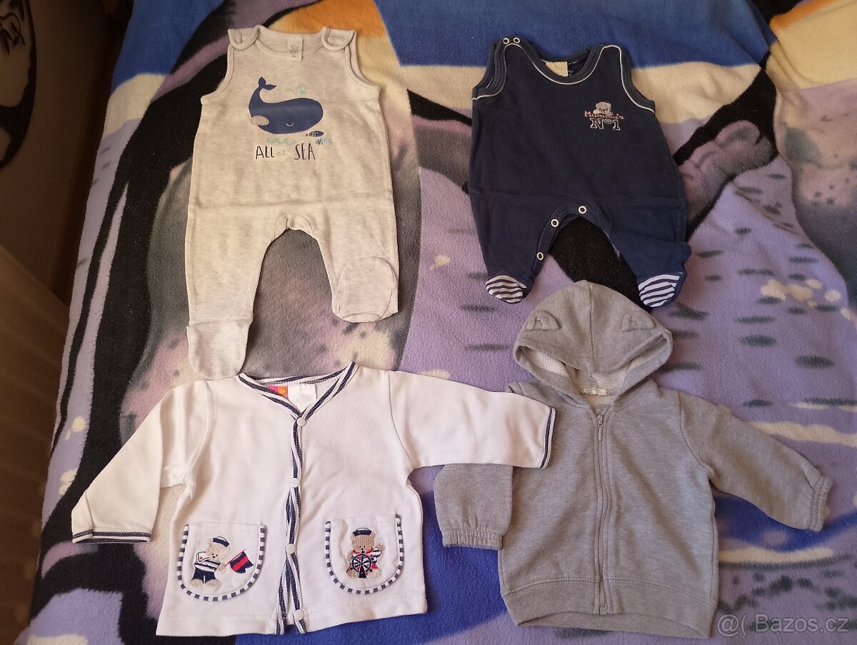 kojenecké oblečení (kluk) vel. 62+spací pytel - 3