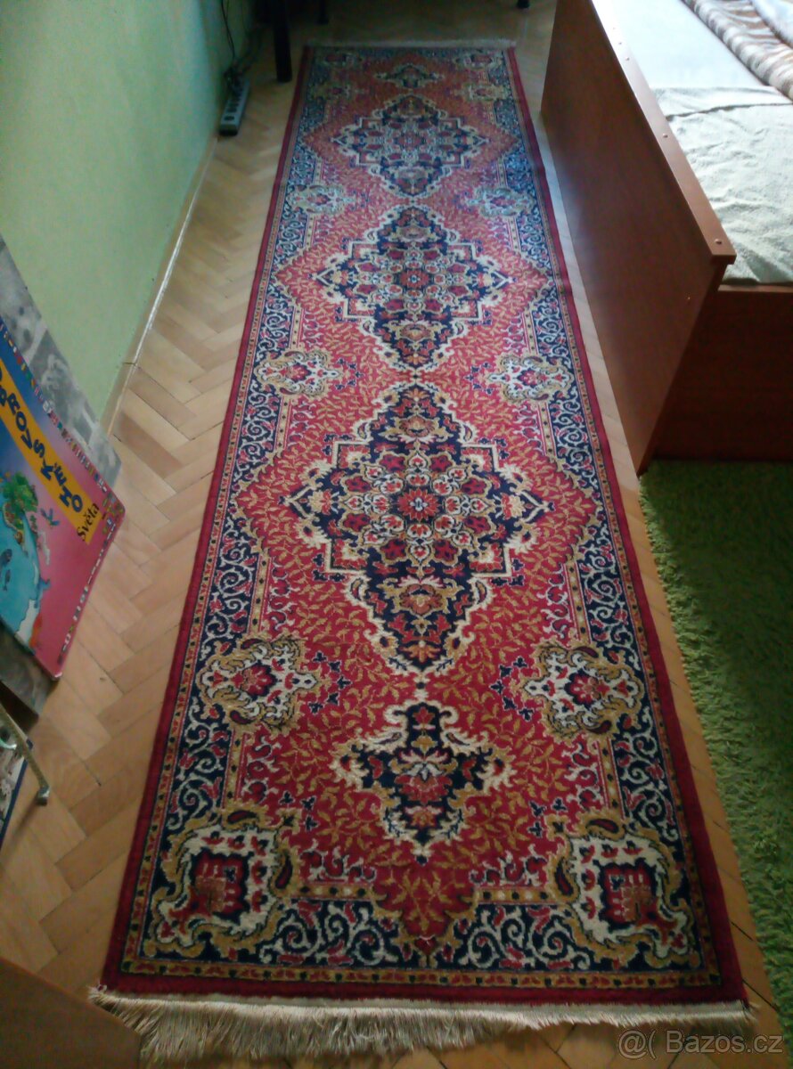 Perský vlněný koberec,ložnicová sada 3 kusy - 3