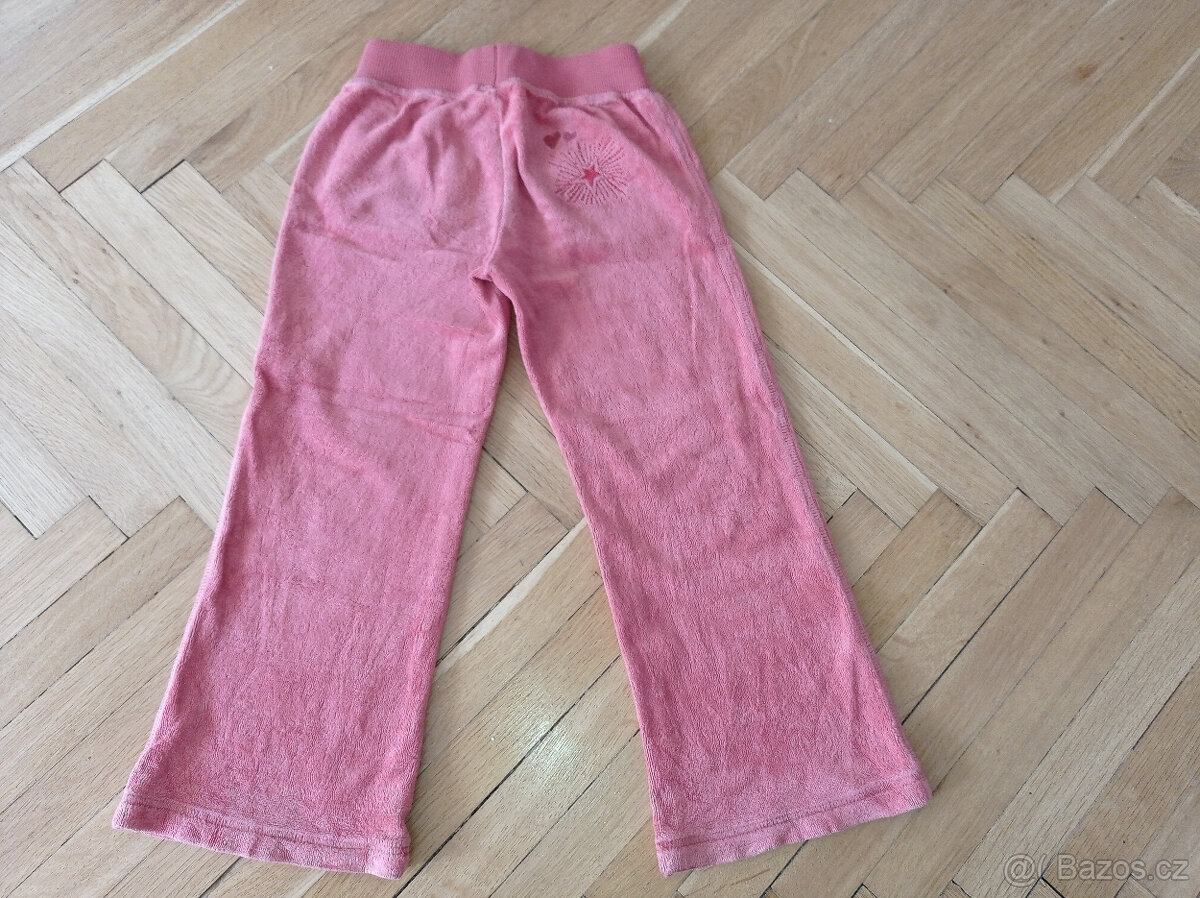 sametové tepláky 104/110 - 3