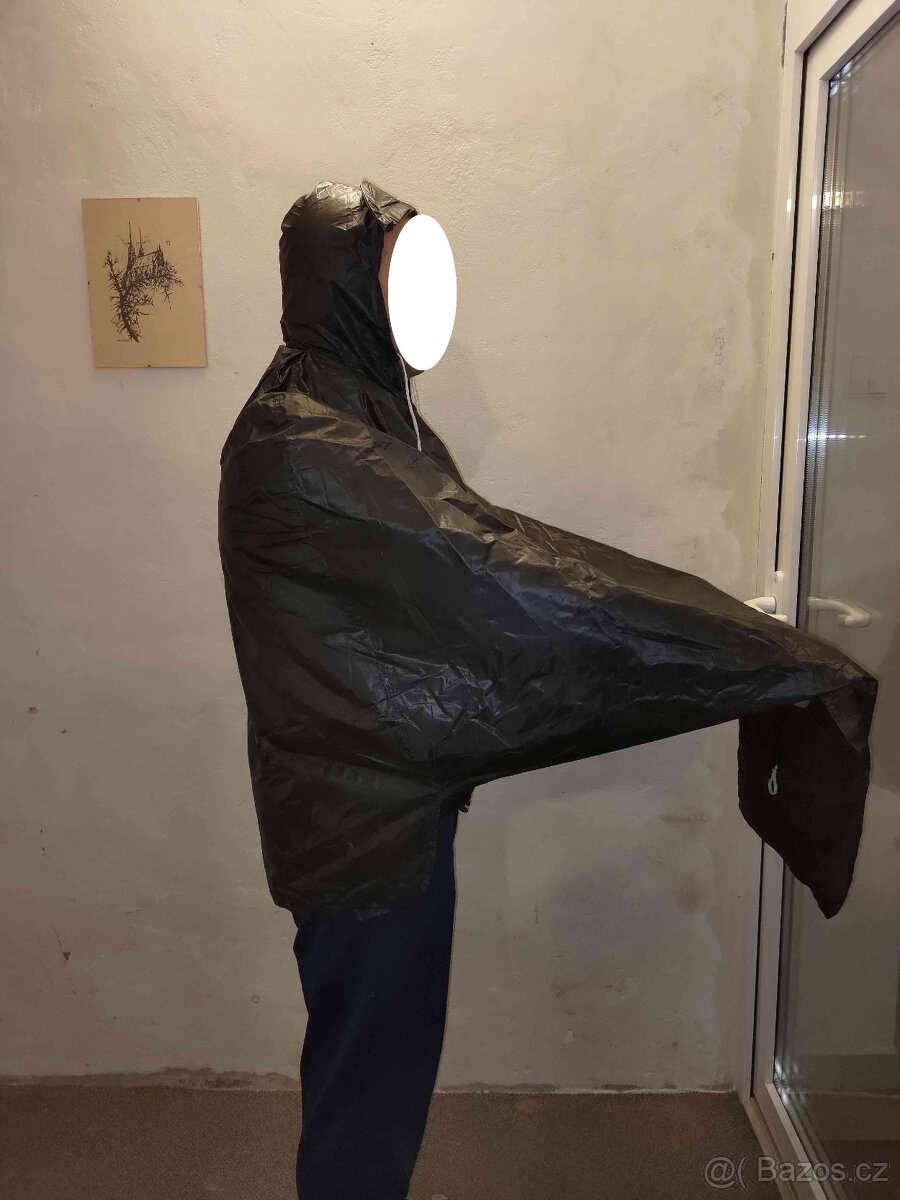 Pláštěnka do deště cyklistická, černá - 3