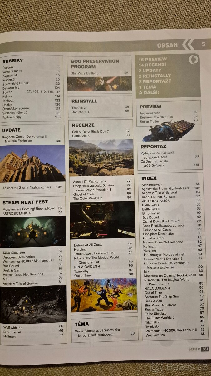 Časopis SCORE 381 (12/2025) - 3