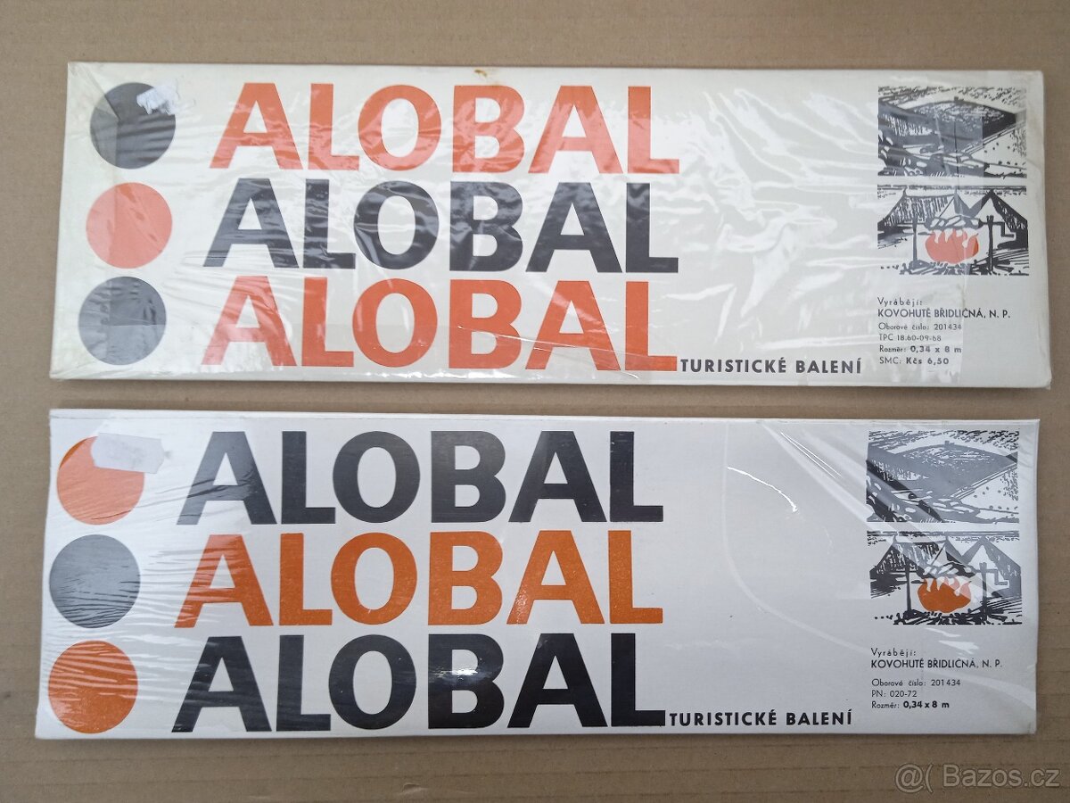 Retro Alobal 0,34x8m - Nepoužitý - ČSSR - 3