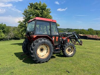 Zetor 4340 s čelním nakladačem s SPZ - 3