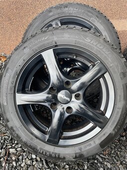 ALU kola Ronal 5x120 16” + zánovní zimní pneu 205/55 R16 - 3