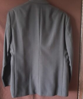 Černý společenský - svatební - oblek s vestou, vel. 52-54 - 3