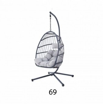 Prodáme Závěsné křeslo 69 (houpačka) šedá barva - 3