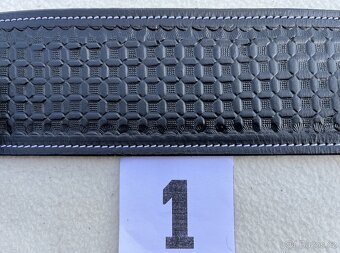 Westernový podbřišník kožený s propojovacím řemínkem MIX - 3