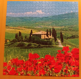 Ravensburger puzzle 2 x500 - Ramsau a Toskánsko - 3