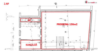 Komerční prostor 150m2 + kancelář, Hodonín - 3