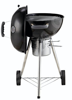 Zahradní BBQ Kotlíkový gril na dřevěné uhlí s teploměrem - 3