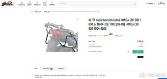 Boční kufry pro Honda CBF 500 / 600 / 1000 - 3