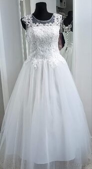 XS-S NOVÉ KRAJKOVÉ svatební šaty SHINE - 3