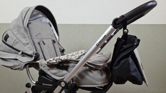 Gesslein Kočárek F6 Air+ s koženým madlem a C1-Lift taškou - 3