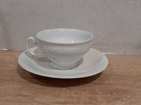 Bílý porcelánový čajový nebo kávový set - 3