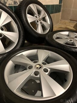 Alu kola Škoda R16 5X112 LETNÍ PNEU 205/55 R16 7mm - 3