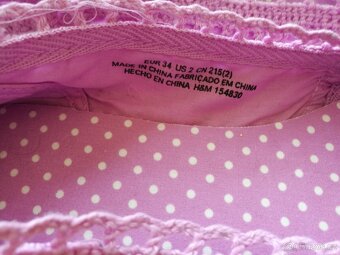 Háčkované boty & balerinky H&M vel. 34 - 3