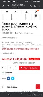 Řídítka ROOT Invictus T+Y 610mm | 28/35mm | ALU | IHC | BLAC - 3