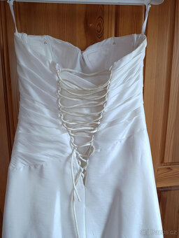 Luxusní společenské/svatební šaty vel. S-M - 3