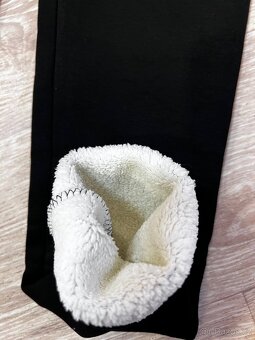 NOVÉ černé legíny zateplené S/M - 3