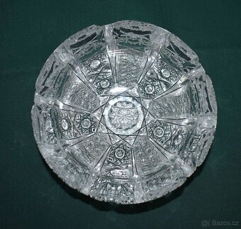 Starožitný broušený popelník - 3