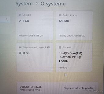 HP EliteBook 840 G5, 8GB RAM, SSD Disk 240GB, Win 11 - 3