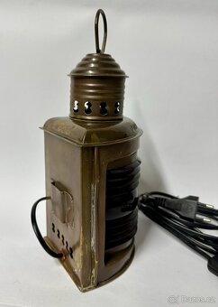 Starožitná lampa PORT krásný TOP kousek - 3