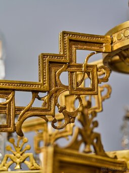 Velký lustr Art Deco na 12 žárovek - 3