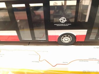 Model ABREX 1:43 - autobus SOR NB 12 - DP Praha - 3