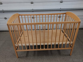 Dětská dřevěná postýlka 120x60cm - 3