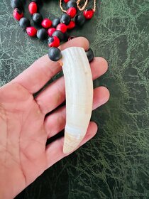 Ritualni samansky Peru nahrdelnik krokodyl aligator - 3