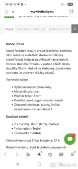Prodám solní fotbal dřevěný - 3
