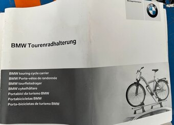 BMW e60 sedan střešní nosiče + držáky 2ks kol originál - 3