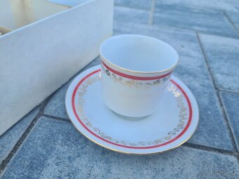 Nové kávové šálky a podšálky Karlovarský porcelán Stará Role - 3
