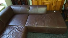KOŽENÁ SEDAČKA 1,5 lůžka moderní - 3