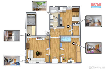 Prodej bytu 3+1, 91 m², Kraslice, ul. Palackého - 3