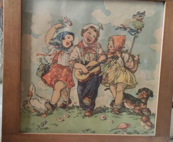 Obraz Dětské radovánky 1939, Marie Kvěchová - 3
