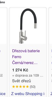 Dřezová baterie FERRO - 3
