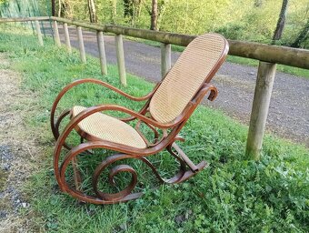 OHÝBANÉ HOUPACÍ KŘESLO VE STYLU THONET–FRANCIE, 70.–80. LÉTA - 3