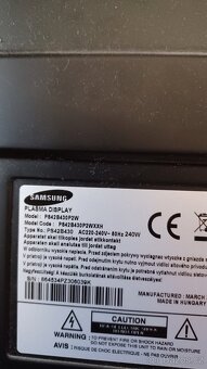 TV Samsung plasma 42" - 3