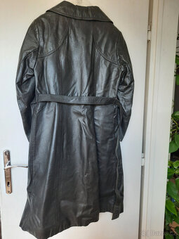 Dámský kožený kabát retro, vel.M - 3