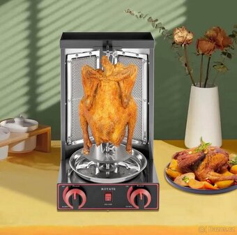 Nový plynový gril na kuře nebo kebab 3000W - 3